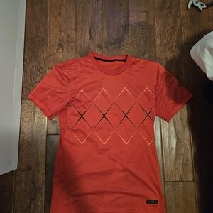 Men's Red Graphic Tennis T-Shirt